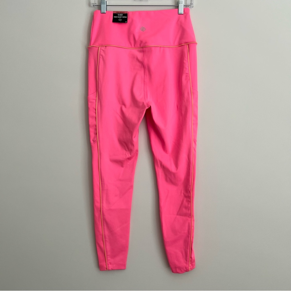 NWT ZELOS High Impact 7/8ths Hot Pink Leggings - Picture 2 of 6